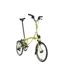 Brompton C Line Explore Mid Bar 6 speed with Rack in YUZU LIME
